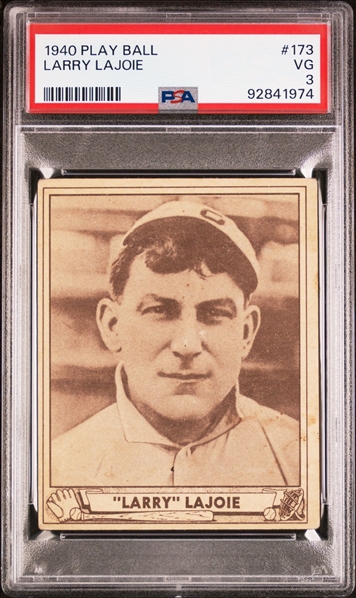 1940 Play Ball #173 "Larry (Napoleon) LaJoie - PSA 3 (VG)